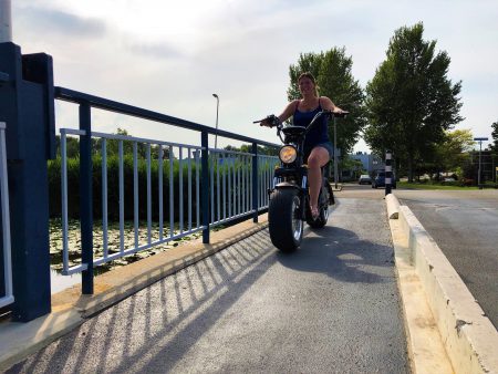E-chopper brug vooraanzicht